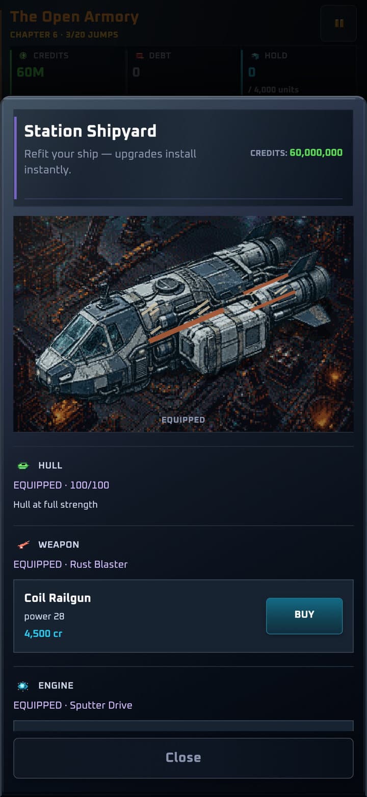 Station shipyard upgrades