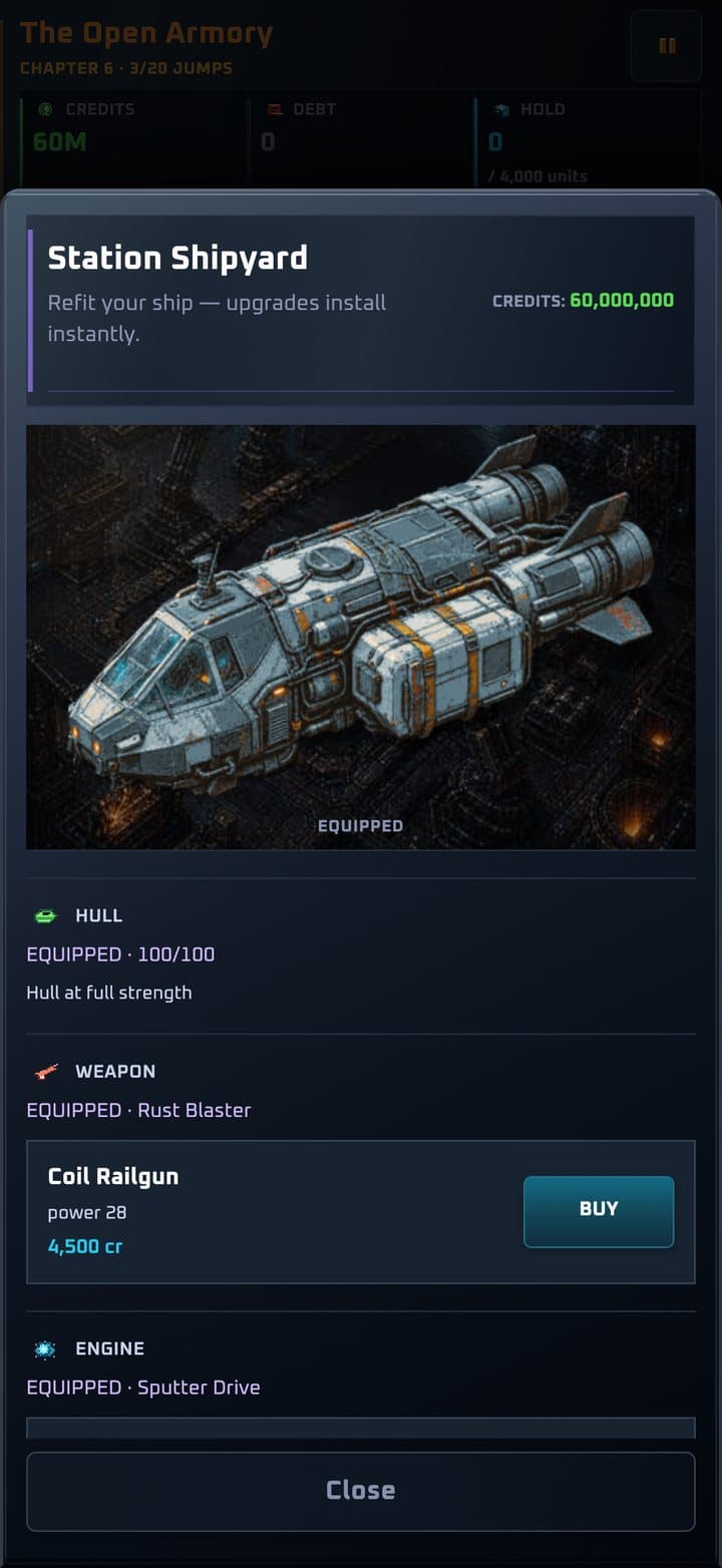 Station shipyard upgrades